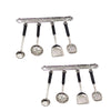 2 Set 1:12 Scale Stainless Steel Mini Kitchen Tools for Dollhouses, Realistic Utensil Set for Fairy Gardens, DIY Craft Dioramas and Model Displays