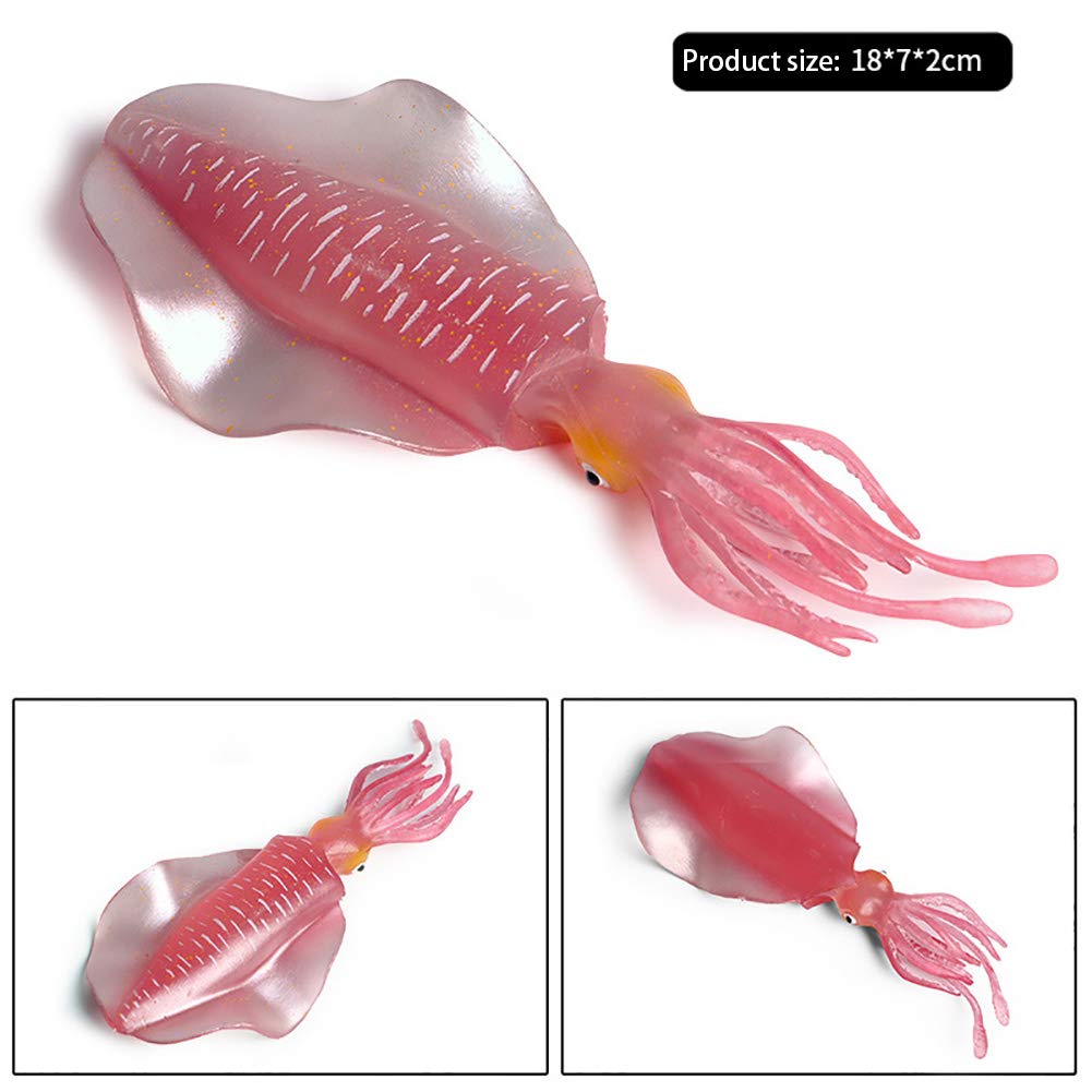 DOYIFUN Realistic Reef Squid Model Toys, Simulated Sea Life Animals Figurine Collection Sea Creature Science Educational Props