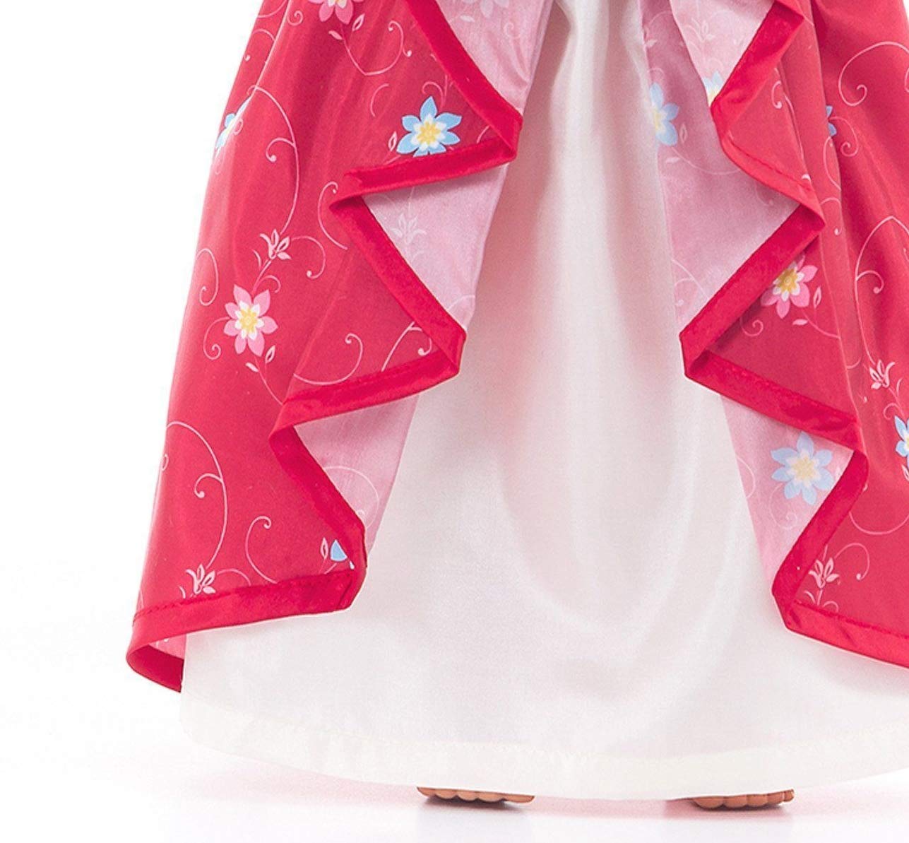 Little Adventures Ruby Princess Doll Dress - Doll Not Included - Machine Washable Child Pretend Play and Party Doll Clothes with No Glitter