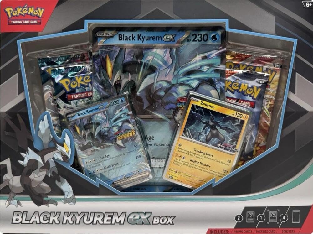 Pokemon TCG: Black Kyurem ex Box - 4 Packs, Promos