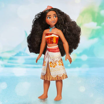 Disney Princess Royal Shimmer Moana Doll, Fashion Doll with Skirt and Accessories, Toy for Kids Ages 3 and Up