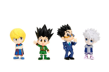 Jada Hunter x Hunter Metalfigs 2.5" 4 Pack (Gon, Killua, Kurapika, Leorio) - Collectible Die-Cast Figures - Authentic Designs, Premium Quality - Toys