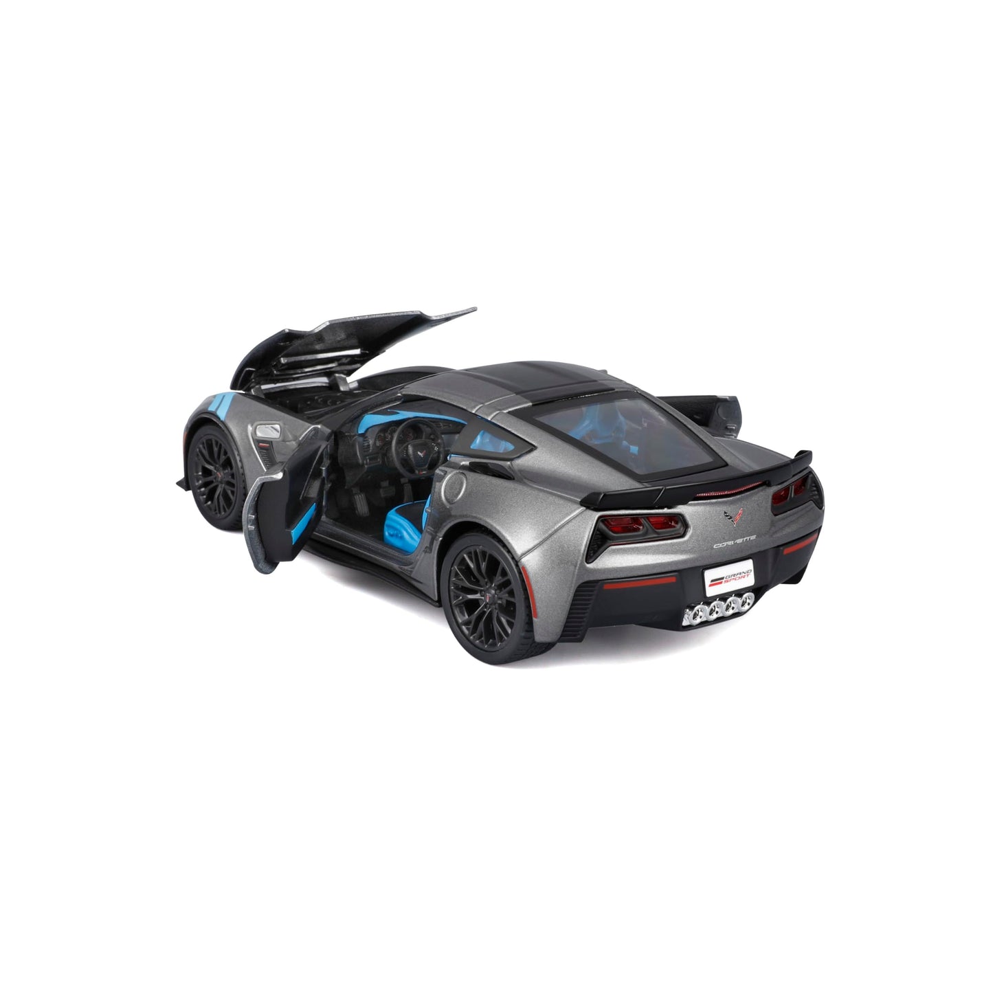 Maisto 1:24 Assembly Line 2017 Chevrolet Corvette Grand Sport - Grey