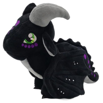 Soft Plush Wings Dragon Figures Stuffed Animals Toy Pillow Doll, Pterosaur Flying Black Dragon Plushie Toys Best Birthday Christmas Anniversary Fiesta