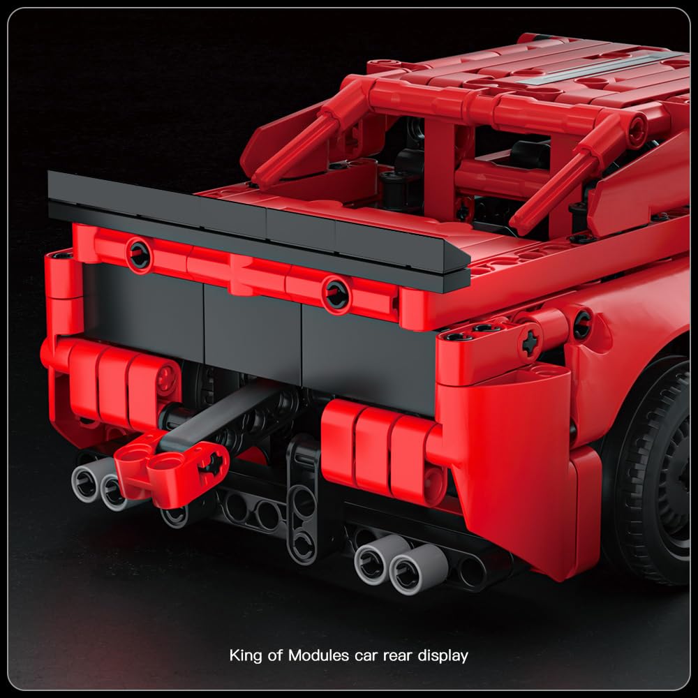 Mould King Hellcat Super Car Models Building Toys, 15080 Pull Back Toy Cars, Speed Champion Model Car Kits for Adults Kids 8+ (738 PCS)
