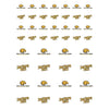 Southern Mississippi Golden Eagles Small Sticker Sheet - 2 Sheets