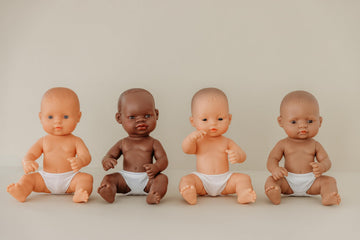 Miniland Realistic Baby Doll with Anatomically Correct Features, Reborn Baby Dolls, Cute Scented Hard Body with Vanilla Perfume, Comes in Polybag, 12
