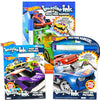 Hot Wheels Imagine Ink Coloring Super Set - Bundle with 3 Racecar Imagine Ink Mess-Free Coloring Books for Kids | Hot Wheels Party Favors