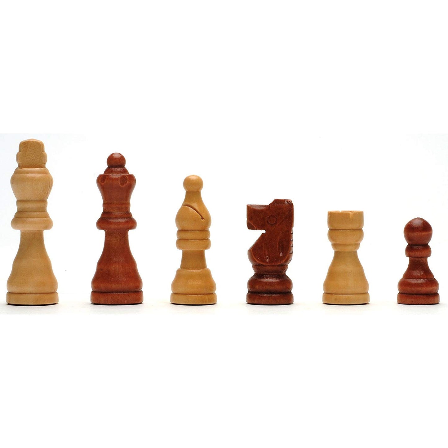 WE Games French Staunton Wooden Chess Pieces, Weighted, Handpolished, Sheesham Wood, 2.5 inch King