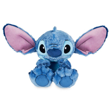 Disney Store Official Stitch Big Feet Plush - Lili & Stitch Stuffed Animal with Embroidered Features, Furry Coat & Tuft, Oversized Ears, Overstuffed