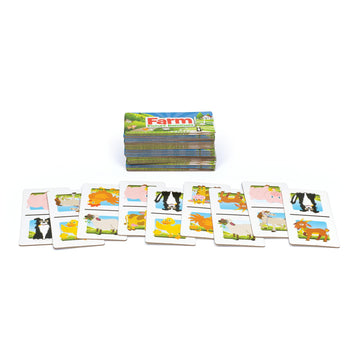 Picture Dominoes: Farm Themed Matching Game for prechoolers - Contains 36 Dominoes - for 2 or More Players Ages 3 and up by Outset
