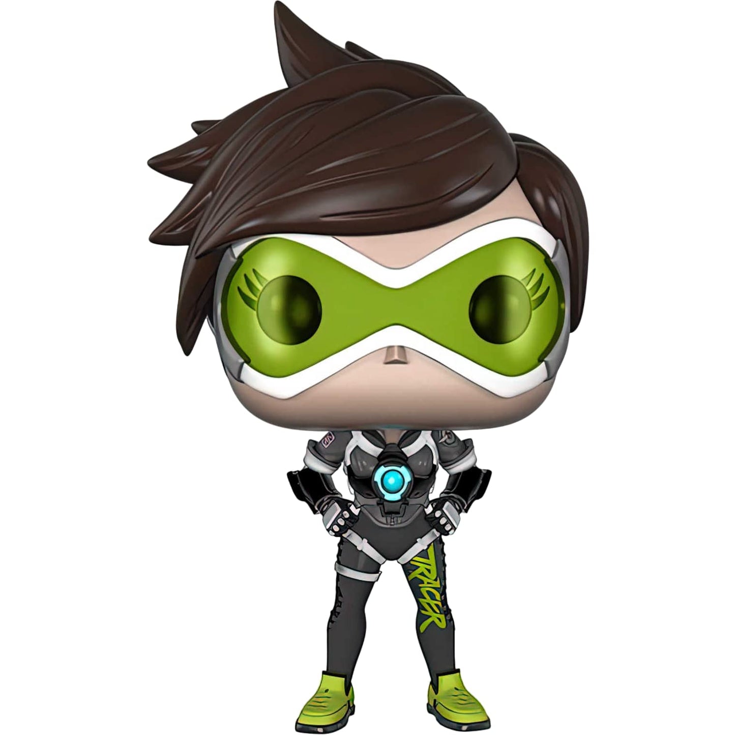 Funko Tracer (Lootcrate Exc): P o p ! Games Vinyl Figurine Bundle with 1 Compatible 'ToysDiva' Graphic Protector (092-10646 - B)