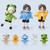 XiDonDon Cute Animal Coat Doll Clothes for OB11,Molly, GSC,1/12 BJD Doll Accessories Toys Dolls Clothing (Blue)