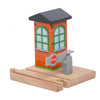 ORBRIUM Wooden Train Tracks Accessories Set Engine Stop/go Checkpoint Compatible with Thomas & Friends Wooden Railway, Brio, IKEA, Melissa & Doug STEM