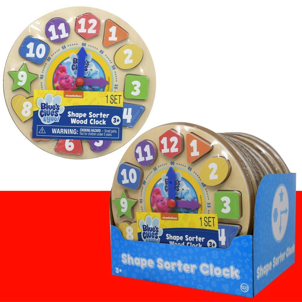 Blue's Clues & You! Shape Sorter Wood Clock