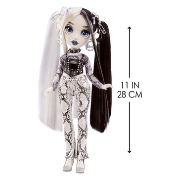 Rainbow High Shadow Series 1 Heather Grayson- Grayscale Fashion Doll. 2 Grey Designer Outfits to Mix & Match with Accessories, for Kids 6-12 Years Old