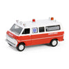 Truck 1/64 1970 Club Wagon Ambulance, Airplane! (1980), Hollywood Series 42 62030-B