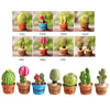 Dollhouse Decoration Plant Pots Miniature Green Potted Bonsai Models Decor,1:12 Miniature Plant