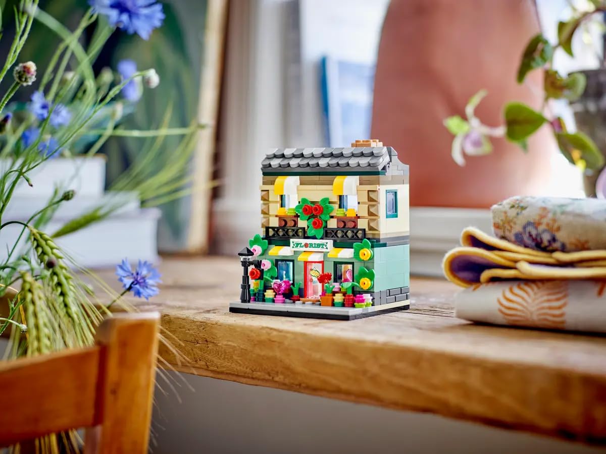 LEGO Flower Store Building Set 40680 - Collectible Model Shop with Interior Details - Customizable Design - Great Gift for Adult and Teen Builders