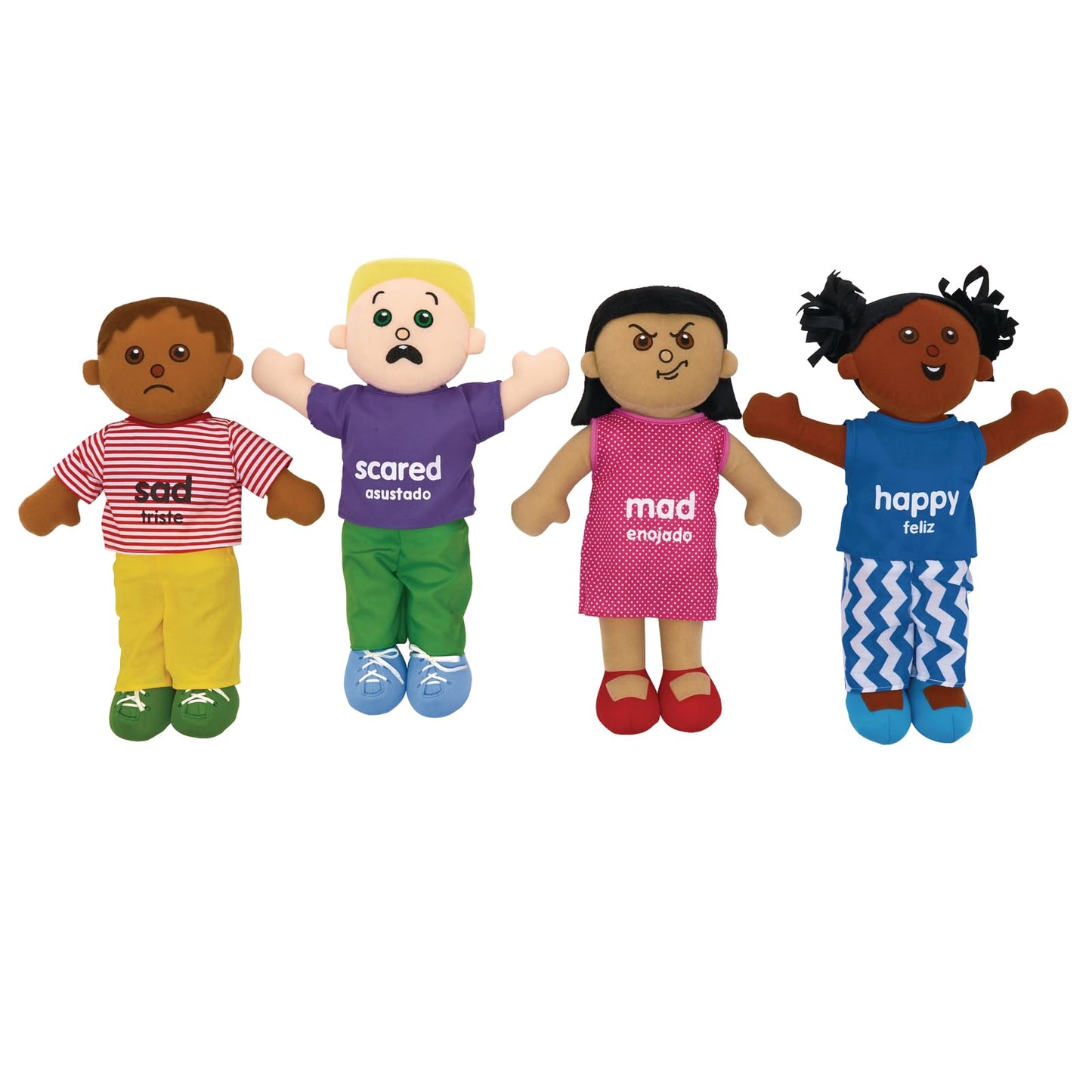 Excellerations Emotions Book and Dolls - Set of 8