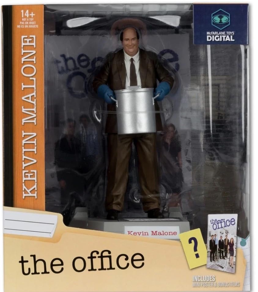 Kevin Malone (Movie Maniacs: The Office) 6" Posed Figure with McFarlane Toys Digital Collectible