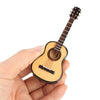 Miniature Guitar Model Decor, Miniature Wooden Guitar Model Display Mini Musical Ornaments Craft Home Decor for Dollhouse Accessories Model Home