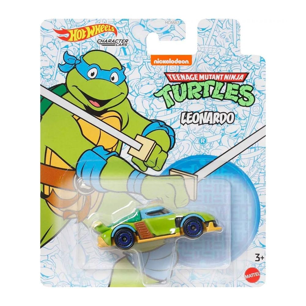 Hot Wheels Teenage Mutant Ninja Turtles Leonardo Character Car
