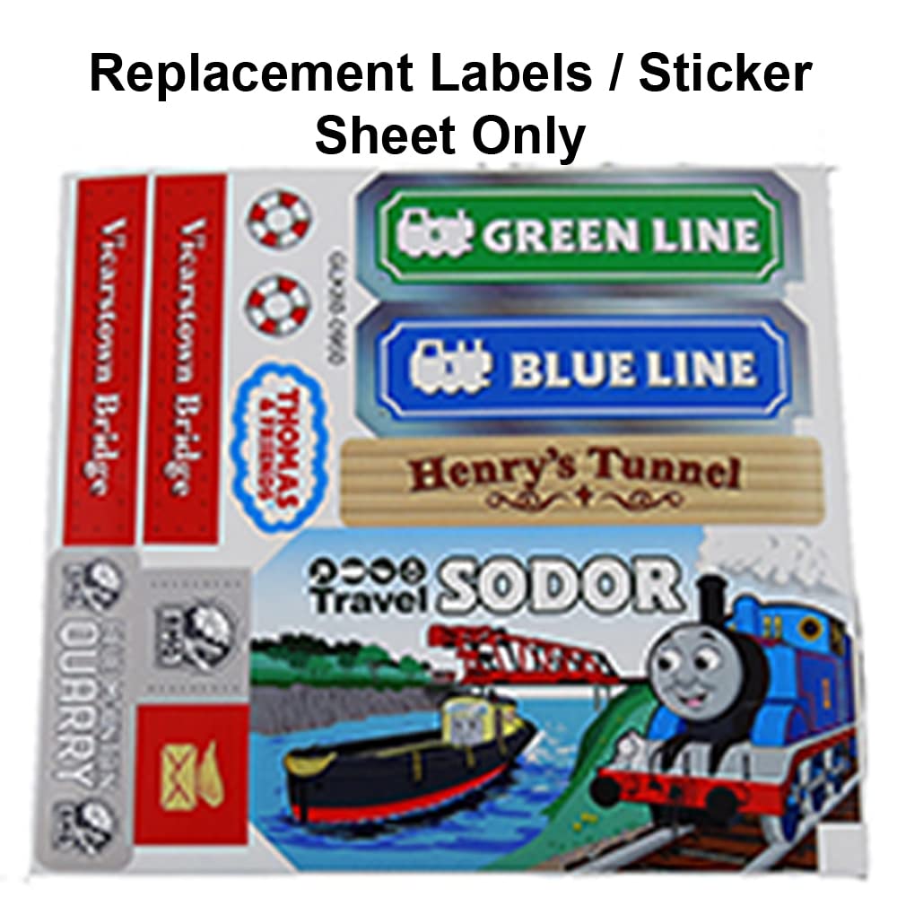 Replacement Parts for Thomas The Train - GRF01 ~ Thomas & Friends All Around Sodor Deluxe ~ Replacement Labels/Sticker Sheet