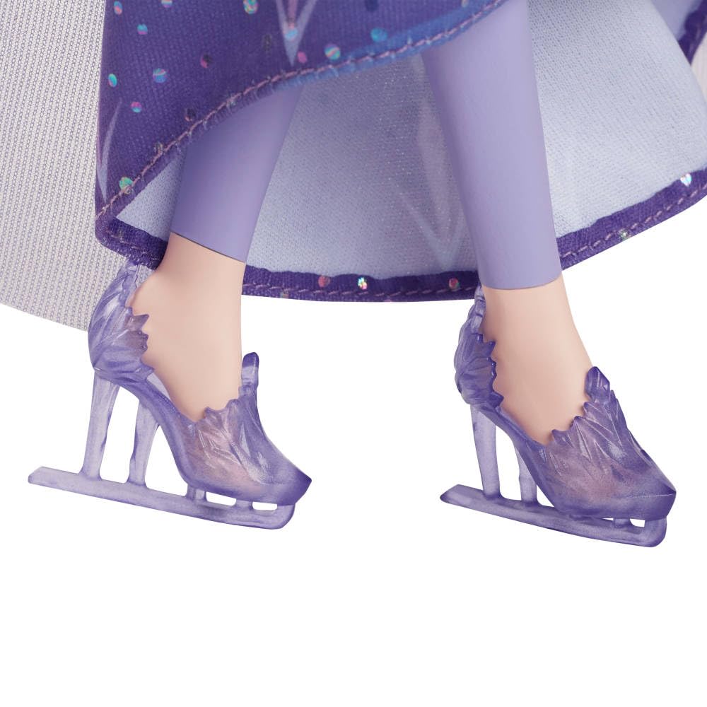 Mattel Disney Frozen Elsa Fashion Doll & Accessories, Ice-Skating Look with Removable Dress & Skates Plus 1 Pair of Shoes, Inspired by Frozen: Winter