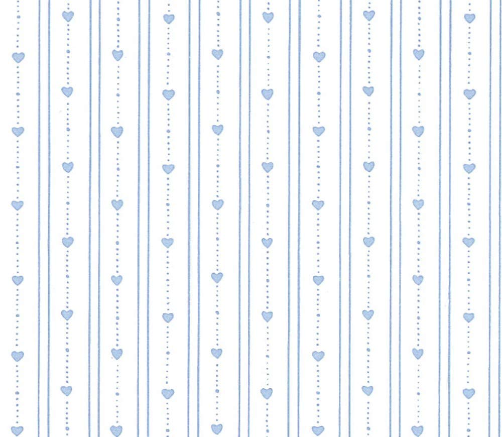 Dollhouse Miniature 3 Pack Wallpaper: Bearly Hearts, Lt Blue