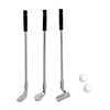 3 Pcs Mini Sports & Outdoor Theme Golf Set - 1:12 Scale Alloy Golf Clubs and Balls, Realistic Golfing Accessories for Dollhouse Decoration, Micro