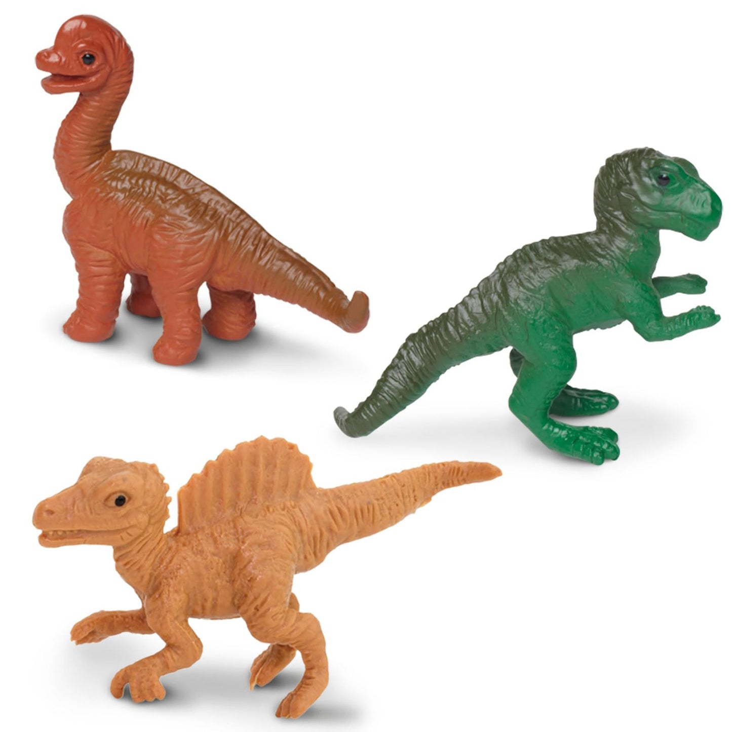 Safari Ltd. Baby Dinosaurs TOOB - 10 Figurines: Pteranodon, Apatosaurus, Triceratops, Brachiosaurus, Stegosaurus, Velociraptor, T-Rex, & More