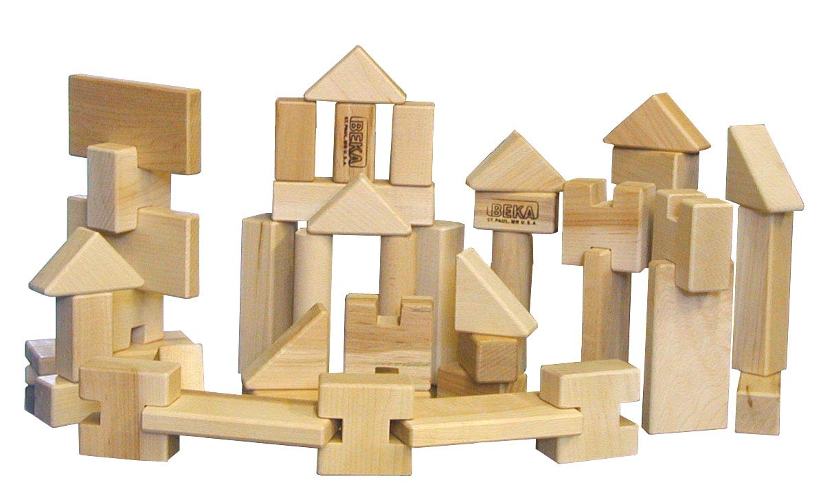 Beka 06050 Little Builder 50 piece set Hard Maple Unit Blocks Hard Maple Unit Blocks
