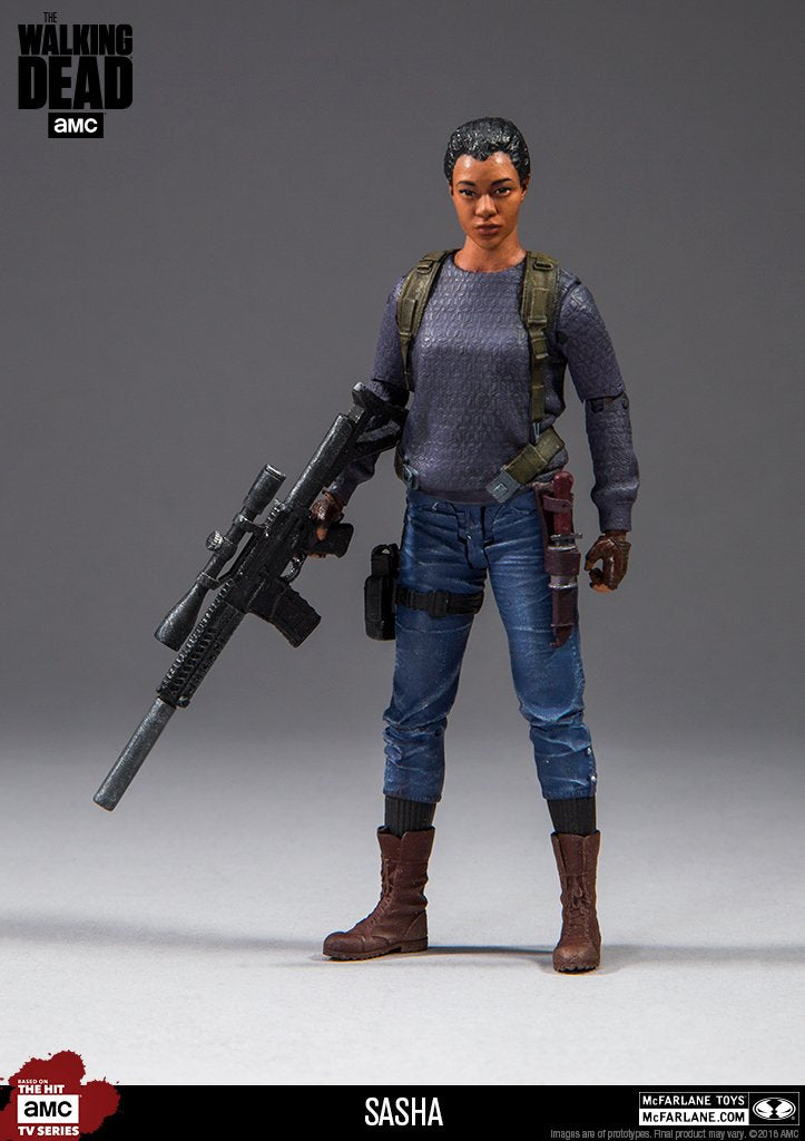 Walking Dead 14657 TV Sasha Action Figure, 5-Inch