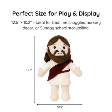 SAIONJI Jesus Plush Doll, 12.6 x 10.2 Inch Soft Christian Stuffed Figure