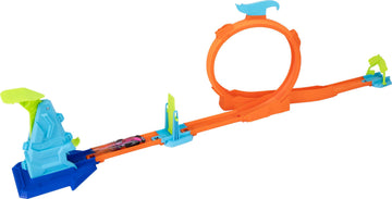 Hot Wheels Stunt Track Loop Flag Finish