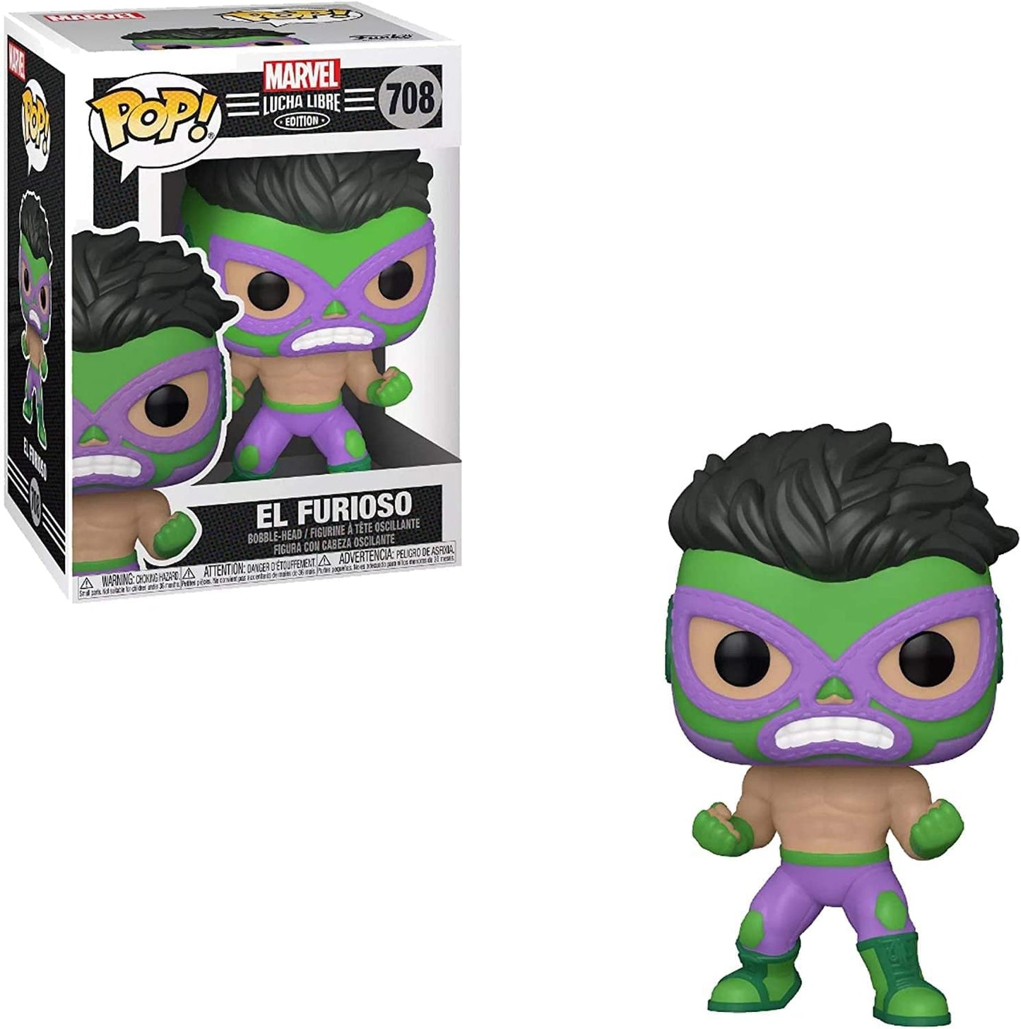 Funko POP Marvel: Luchadores - Hulk, Multicolor, One Size