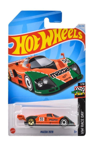 Hot Wheels Mazda 787B 1:64 Scale Die-Cast Race Car, Orange