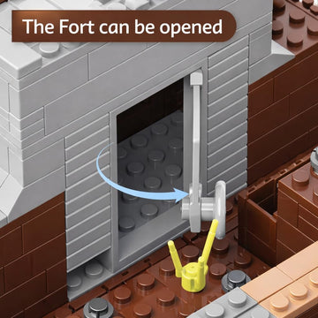 WW2 Military Trench Fortress Building Set?1350 pcs?Military Bunker Model Kit with Medical Room, Armory, Anti-Aircraft Gun&Ground Fortress