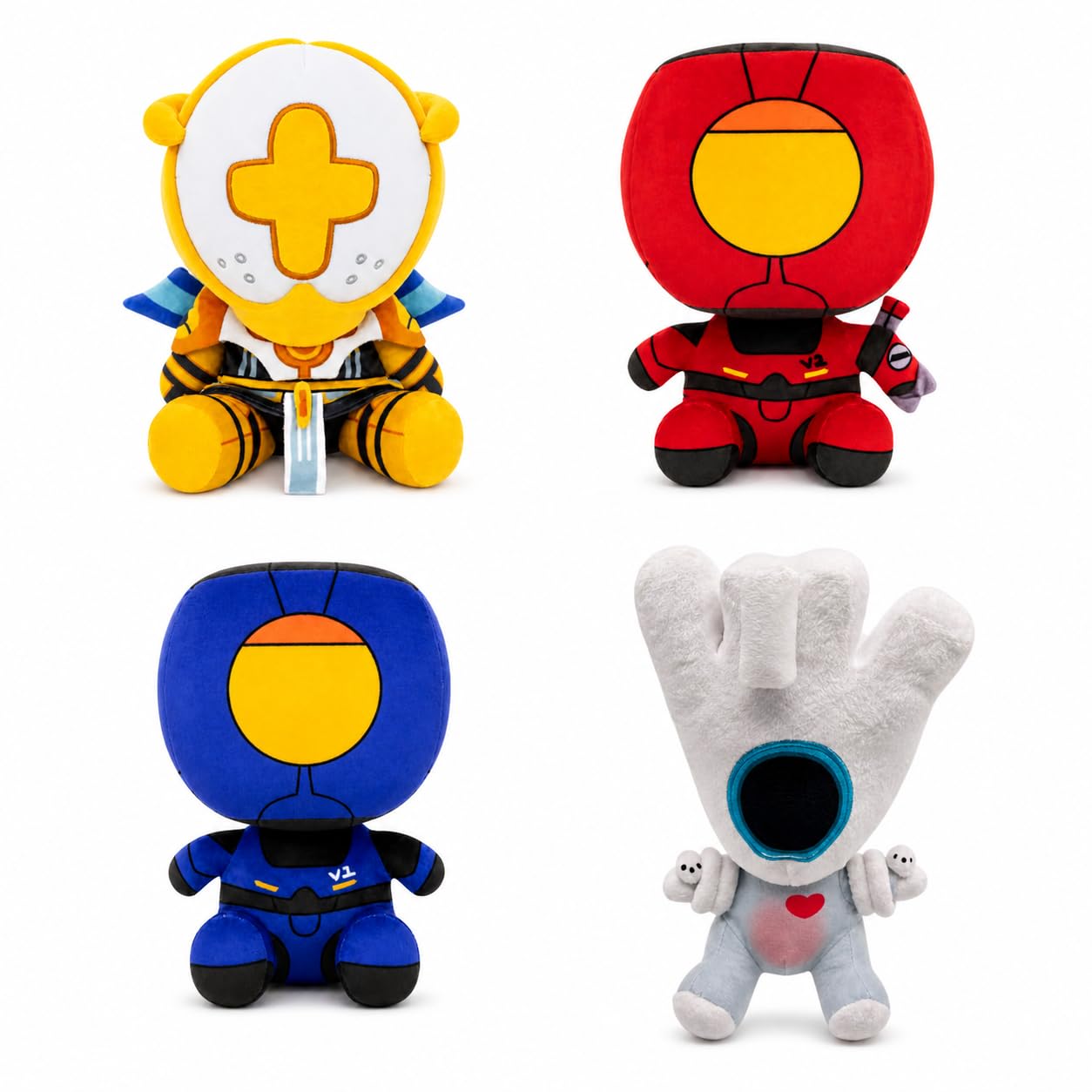 Lithosync Alien Robot Plush Collectible Figure, 9.8 Inch Soft Character Doll for Adult Fans, Gamer Desk Decor, Room Display & Gift, V1 Styles