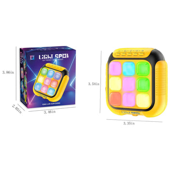 CIZOSYU Electronic Tic Tac Toe Handheld Game - 6-in-1 Travel Puzzle Console, Fast-Paced Portable Entertainment, Gift-Ready Packaging