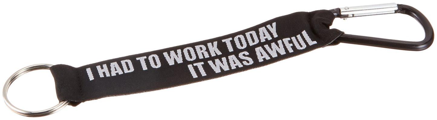 Gund Grumpy Cat Meme I Had to Work Lanyard and Carbiner, 8"