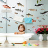 Simulated Natural Fish Stickers Suit