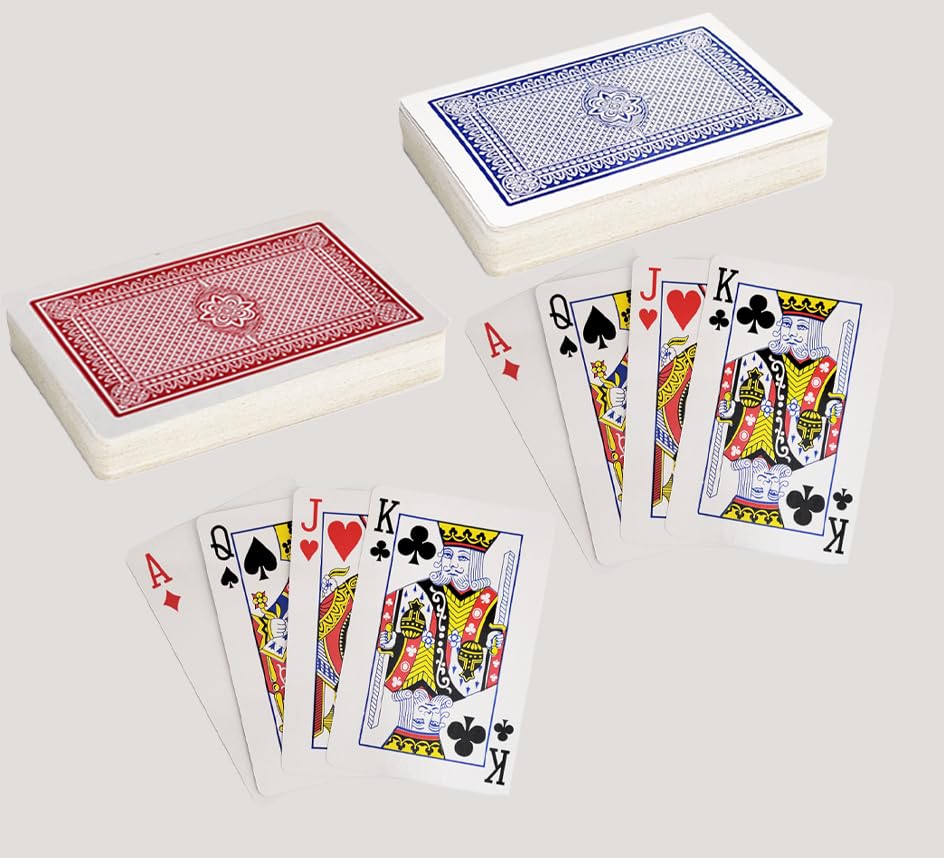 The Dreidel Company 12 Playing Cards Deck, 2.25 Inch x 3.5 Inch (12-Pack)
