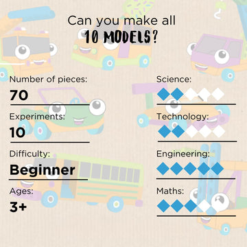 Thames & Kosmos Kids First Automobile Engineer Kit | STEM | 32 Page Full-Color Illustrated Storybook | Ages 3+ | Preschoolers & Kindergartners |