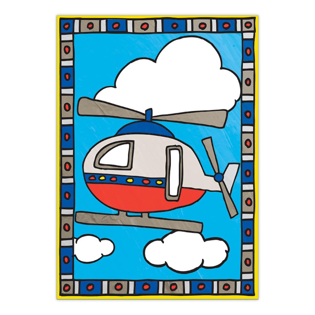 My First Paint By Number Kit 8.75"X11.375" 2/Pkg, Airplane & Helicopter