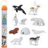 Safari Ltd Arctic TOOB With 10 Fun Figurines, Including A Harp Seal, Husky, Caribou, Arctic Rabbit, Killer Whale, Walrus, Arctic Fox, Beluga Whale