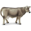 Safari Ltd. Brown Swiss Cow Figurine - Detailed 5.25" Plastic Model Figure - Fun Educational Play Toy for Boys, Girls & Kids Ages 3+