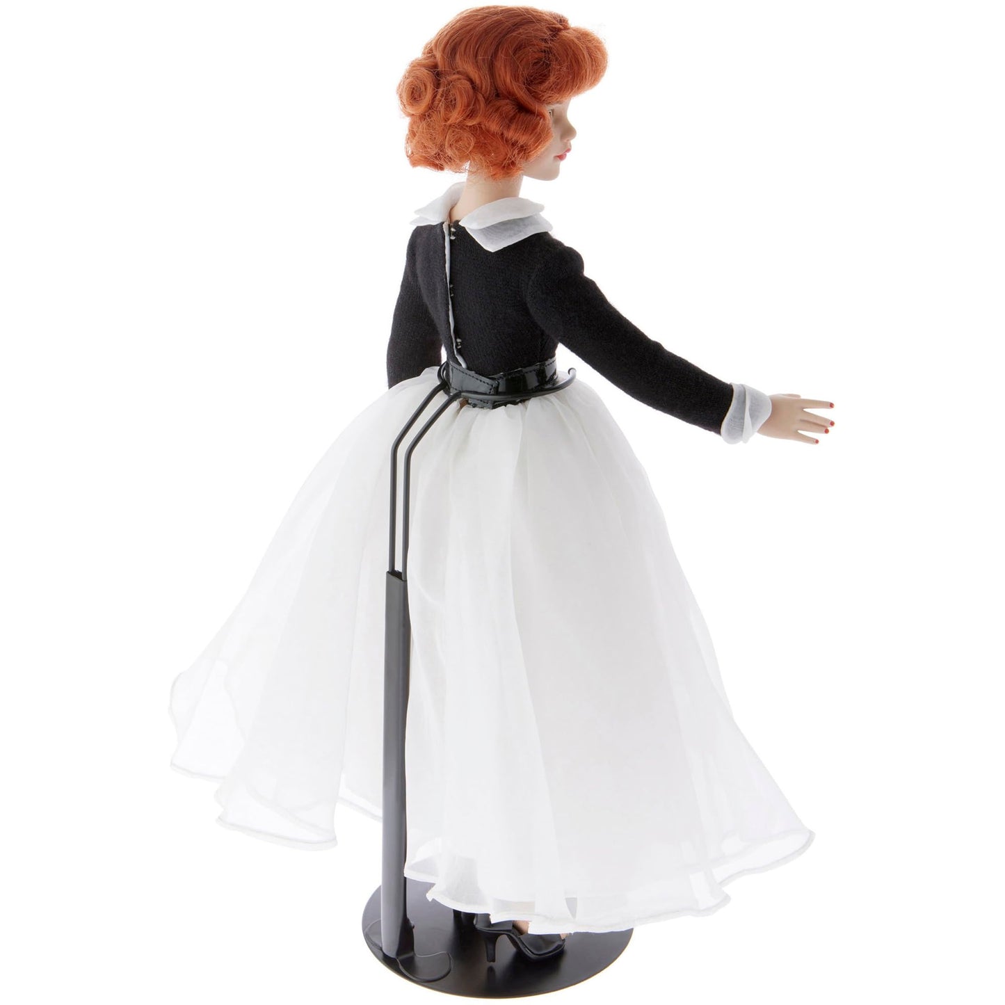Plymor DSP-10B Black Adjustable Doll Stand, fits 16, 17, 18, 19, 20, 21, 22, 23, and 24 inch Dolls or Action Figures, Waist is 2.5" - 3.5" wide, 7"