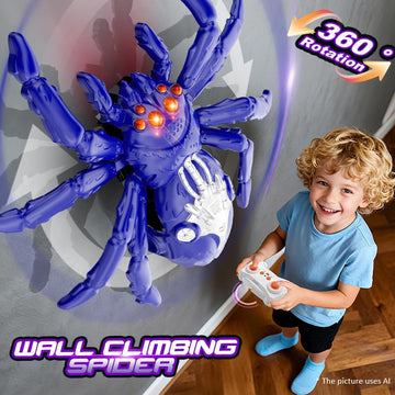Wall Climbing Gecko Spiders,Realistic Lizard Wall Climbing Toy,Rechargeable Remote Control Robot Kids Toys,Dual Mode Floor & Wall Driving,Christmas